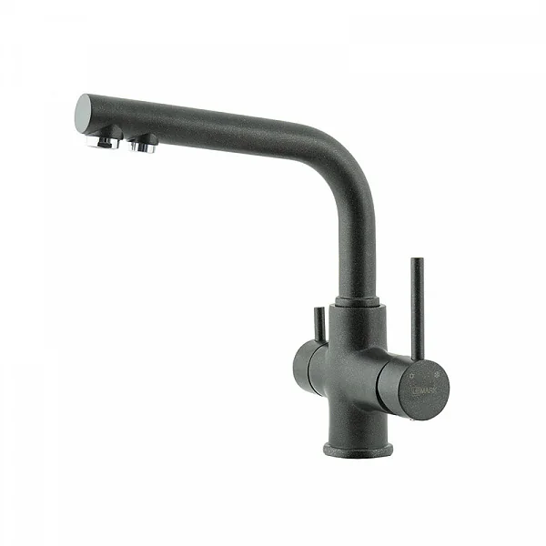 Смеситель для кухни Lemark COMFORT LM3061 с подключением к фильтру питьевой воды, цвет: антрацит