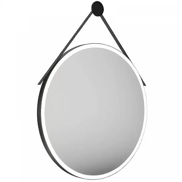 Kerama Marazzi CO.mi.P.70/BLK Зеркало CONO 70 см, круглое с металличеким креплением к стене, цвет че