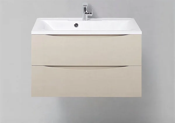 MARINO База под раковину подвесная с двумя выкатными ящиками, Crema Opaco, 700x450x500, MARINO-700-2