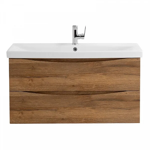 MARINO-CER База под раковину подвесная с двумя выкатными ящиками, Rovere Rustico, 868x440x500, MARIN