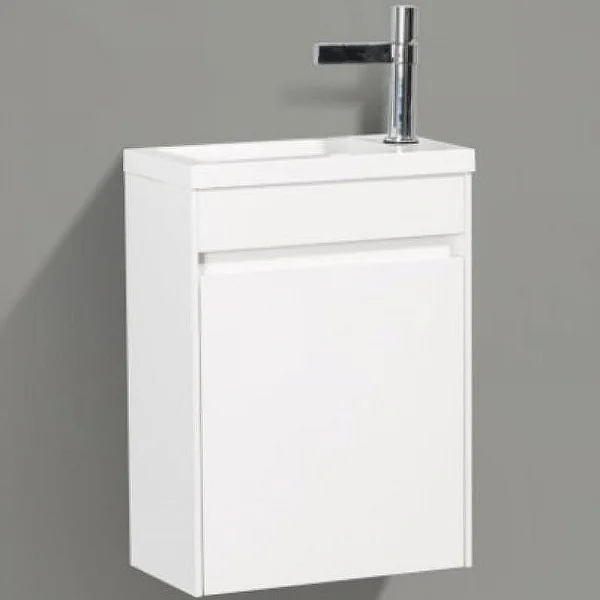 PIETRA MINI База под раковину подвесная, правостороннее исполнение PIETRA MINI-460-1A-SO-BL-R, Bianc