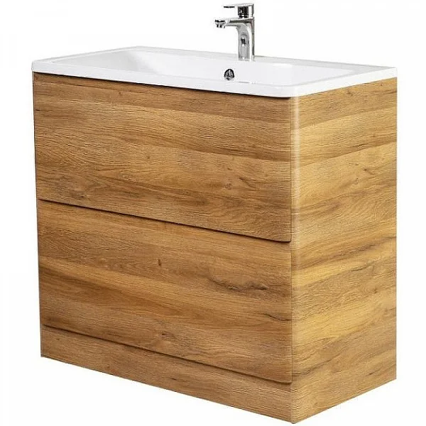 ALBANO База под раковину напольная с двумя выкатными ящиками, Rovere Rustico, 900x450x810 BelBagno
