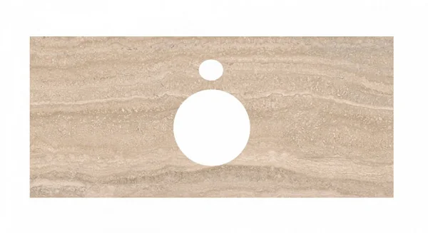 Kerama Marazzi PL1.SG560400R/100 Спец. изделие для накладных раковин 100 см Риальто песочный