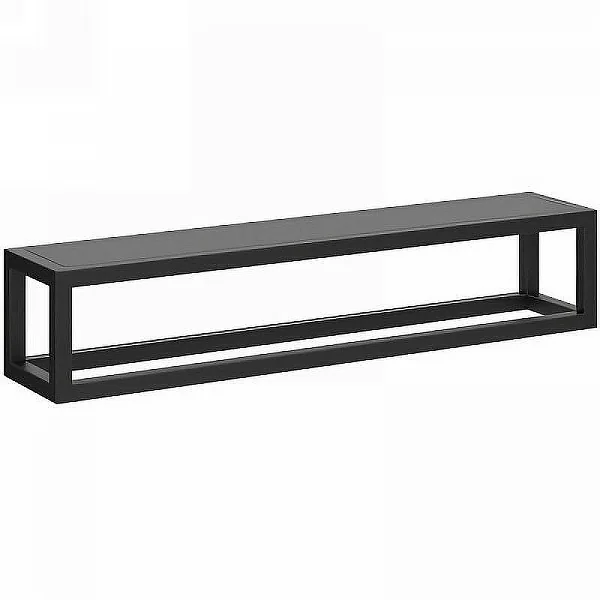 Kerama Marazzi PL.N.sh.55/BLK Полка PLAZA Next металлическая с крышкой 55см, цвет черный матовый