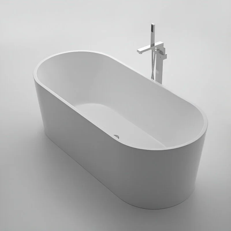 Акриловая ванна без перелива BELBAGNO BB71-1800-W0, 1800x800x600