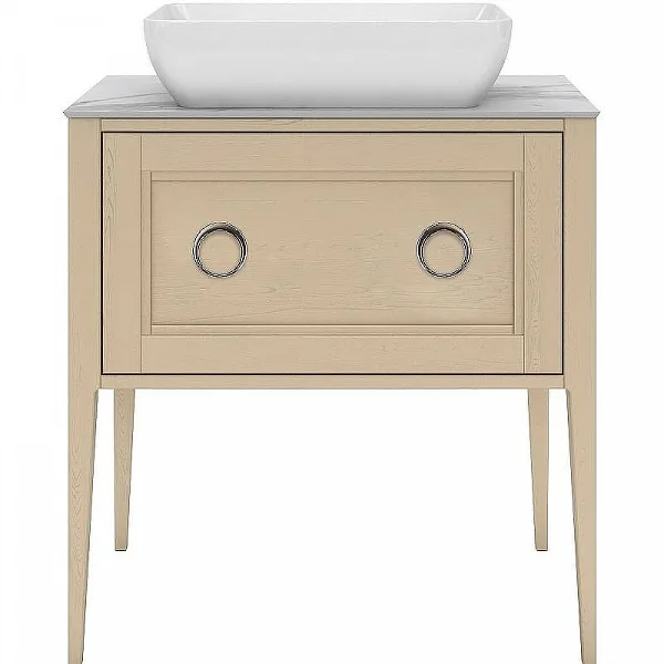 Kerama Marazzi PL.CN.80.1+1/CAP.M Тумба PLAZA Classic NEO напольная 1+1 ящик 80, капучино матовый