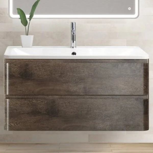 ALBANO База под раковину подвесная с 2 выкатными ящ, Robere Nature Grigio, 1200x450x500 BelBagno