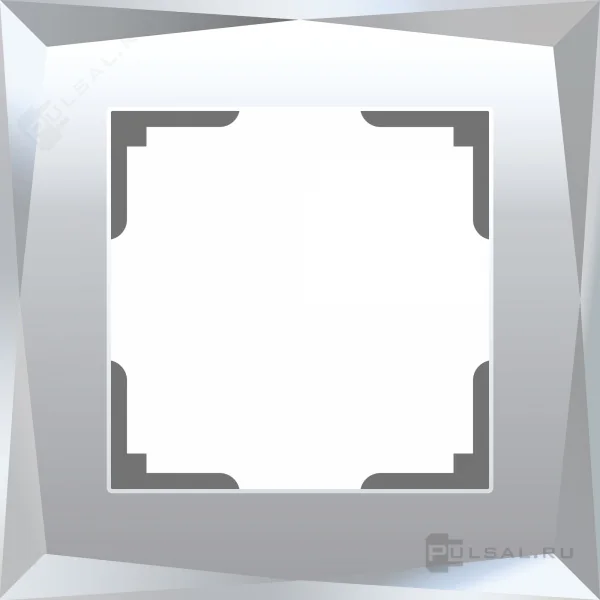 W0011220/ Рамка на 1 пост Diamant (зеркальный)