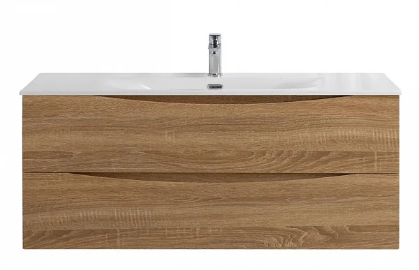 MARINO-CER-N База под раковину подвесная с двумя выкатными ящиками, Rovere Bianco, 1196x460x500, MAR