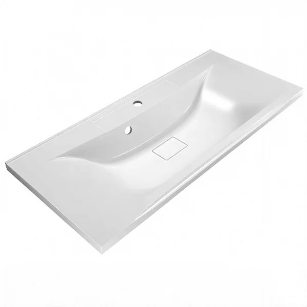 Раковина из литьевого мрамора, 1100x450x150, BB1100/450-LV-MR-PR BelBagno