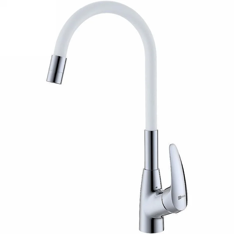 Смеситель Lemark Linara LM0415C-White для кухни с гибким изливом