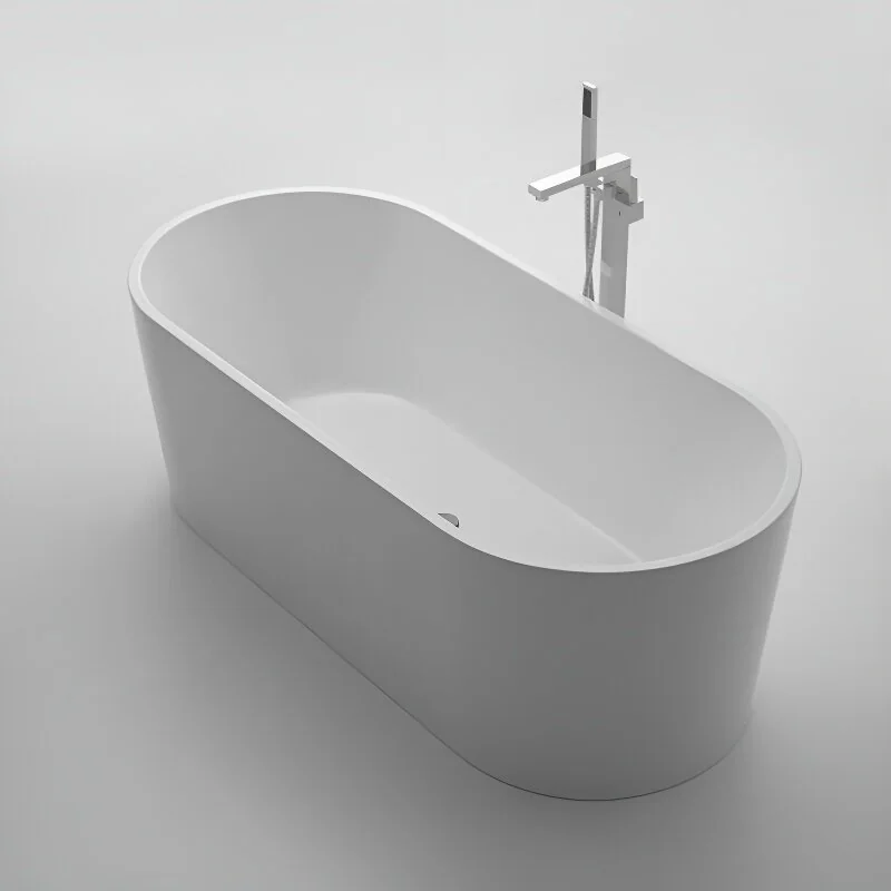 Акриловая ванна без перелива BELBAGNO BB71-1700-W0, 1700x800x600