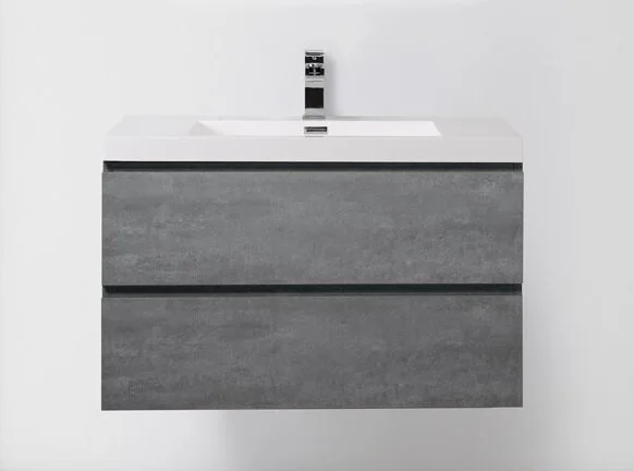 LUCE База под раковину подвесная с двумя выкатными ящиками LUCE-900-2C-SO-SCM Stucco Cemento 900x480