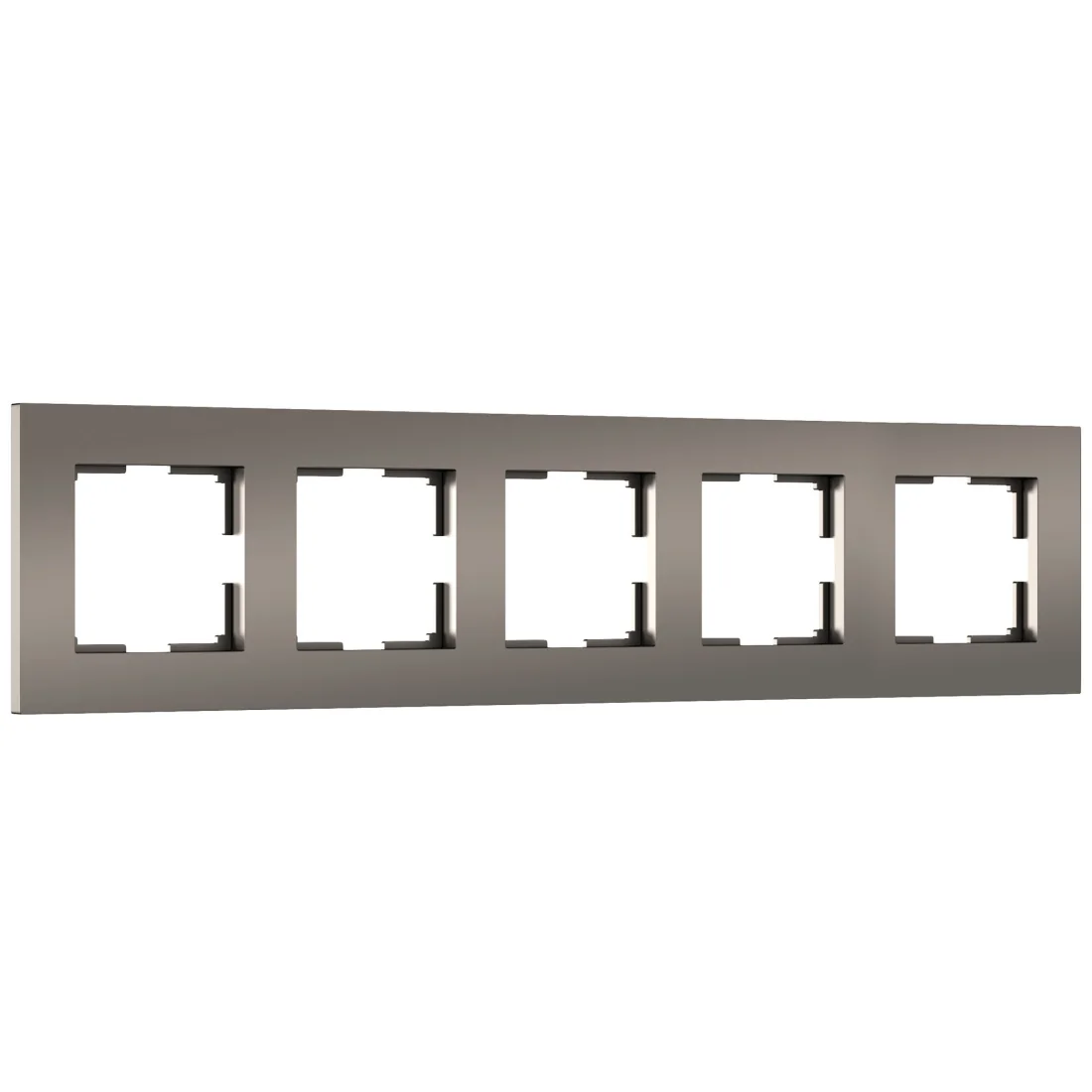 W0052963/ Рамка на 5 постов Slab (бронза софт)