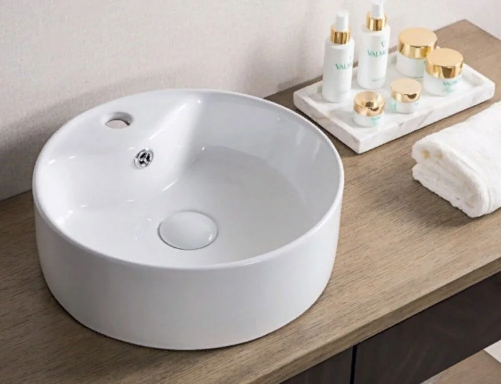 Раковина накладная керамическая круглая BB1400 BelBagno