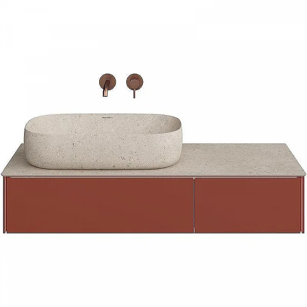 Kerama Marazzi MA.120.2/VR.M Тумба MAGICA подвесная 120, 2 ящика, венецианский красный матовый