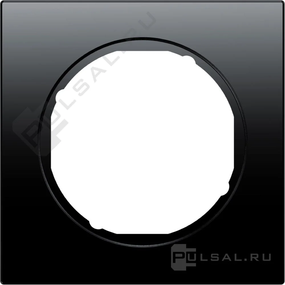Berker Рамка, R.3, 1-местная, цвет: черный