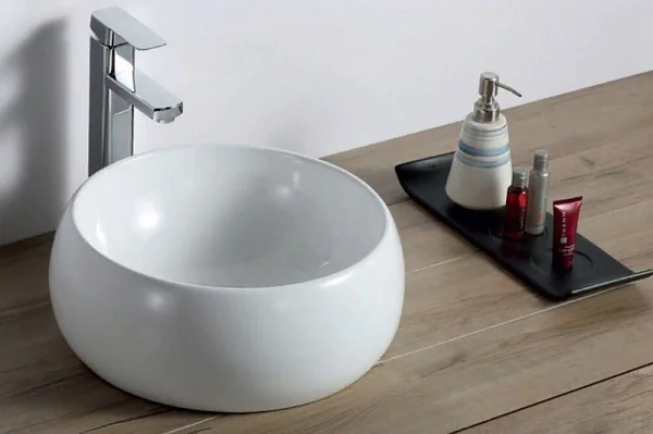 Раковина накладная керамическая круглая BB1065 BelBagno