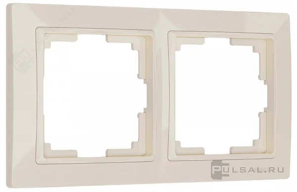 W0022003/ Рамка на 2 поста Snabb basic (слоновая кость)