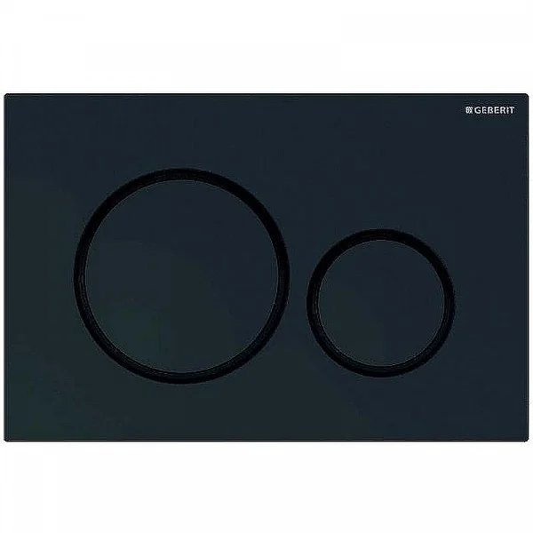 GEBERIT Кнопка смыва SIGMA 20  двойной смыв: черный глянец