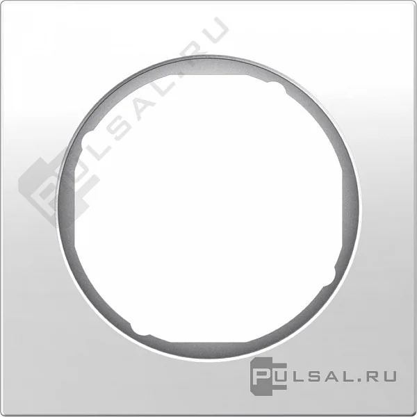 Berker Рамка, R.3, 1-местная, цвет: полярная белизна, глянцевая