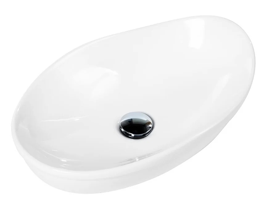 Раковина керамическая накладная, овальная BB1362 BelBagno