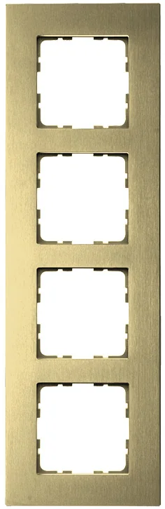 Рамка 4-постовая, алюминий Champagne Gold JASMART