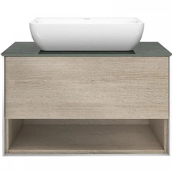 Kerama Marazzi PLB.M.80.1/OAK.O Тумба PLAZA Modern, подвесная 80 см, 1 выдвижной ящик и полка, дуб О