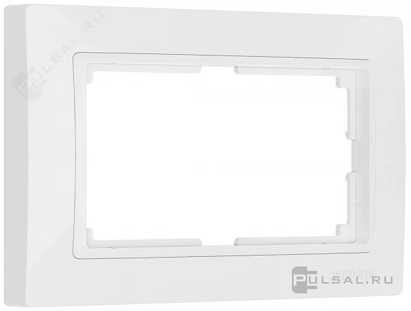 W0082001/ Рамка для двойной розетки Snabb basic (белый)