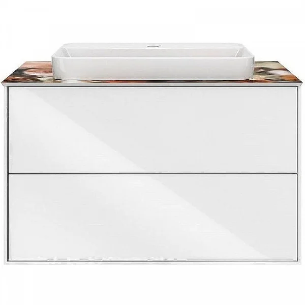 Kerama Marazzi PLB.M.80.2/WHT Тумба PLAZA Modern, подвесная 80 см, 2 выдвижных ящика, белый