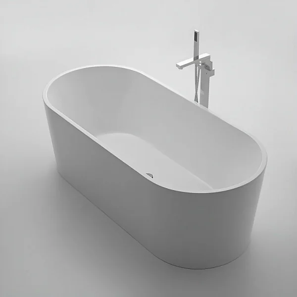 Акриловая ванна без перелива BELBAGNO BB71-1800-W0, 1800x800x600