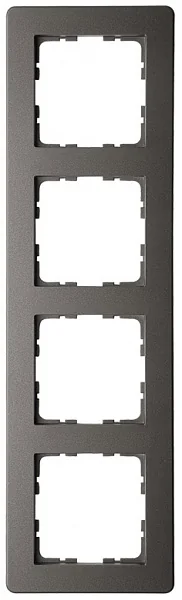 Рамка G-Flex 4-постовая, цвет Мокко JASMART