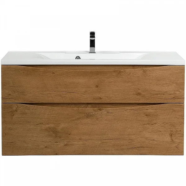 MARINO-H60 База под раковину подвесная с двумя выкатными ящиками, Rovere Nature, 1100x450x600, MARIN