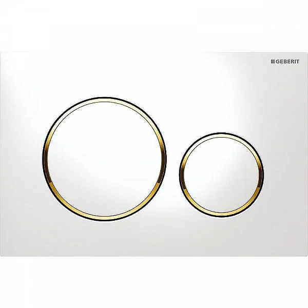 GEBERIT Кнопка смыва SIGMA 20 115.882.KK.1 БЕЛЫЙ. ЗОЛОТО