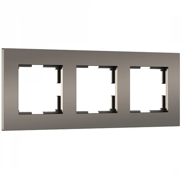 W0032963/ Рамка на 3 поста Slab (бронза софт)