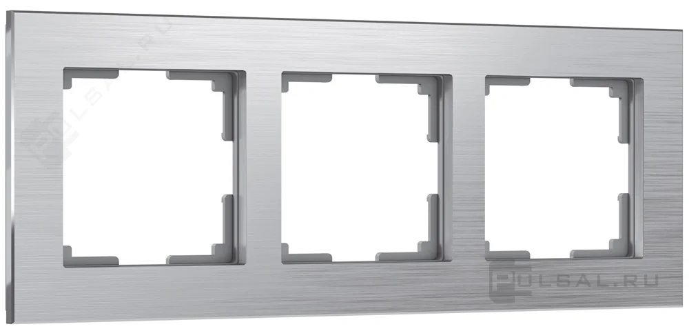 W0031706/ Рамка на 3 поста Aluminium (алюминий)