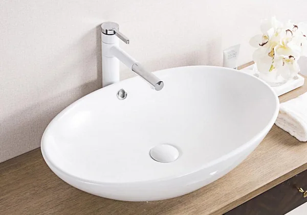Раковина керамическая накладная, овальная BB1104 BelBagno