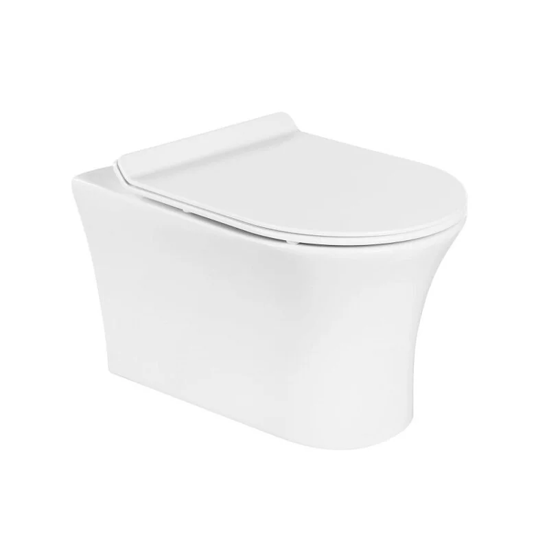 ANCONA Чаша унитаза подвесного безободкового BB1224CHR-SM BelBagno
