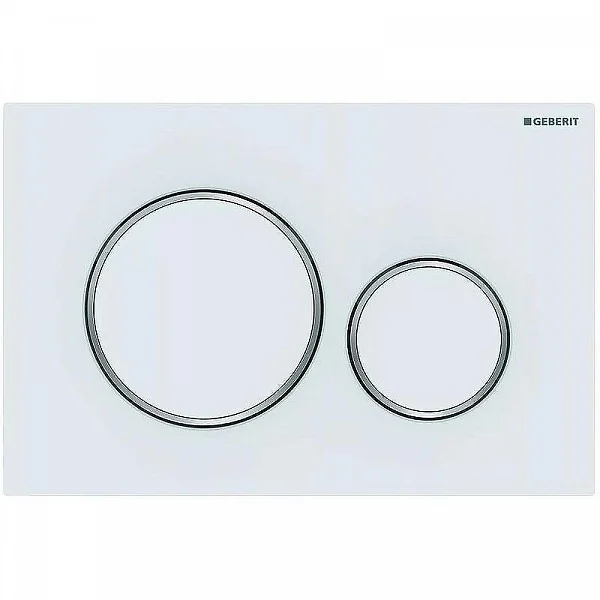 GEBERIT Кнопка смыва SIGMA 20  115.882.JT.1 белый матовый / хром глянцевый