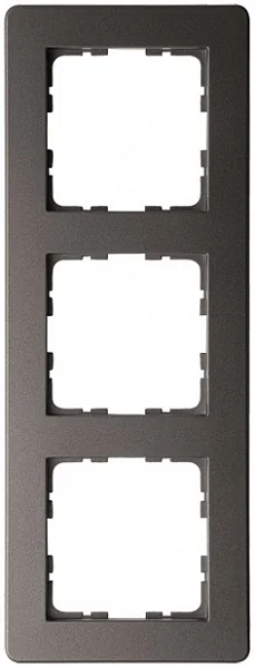 Рамка G-Flex 3-постовая, цвет Мокко JASMART