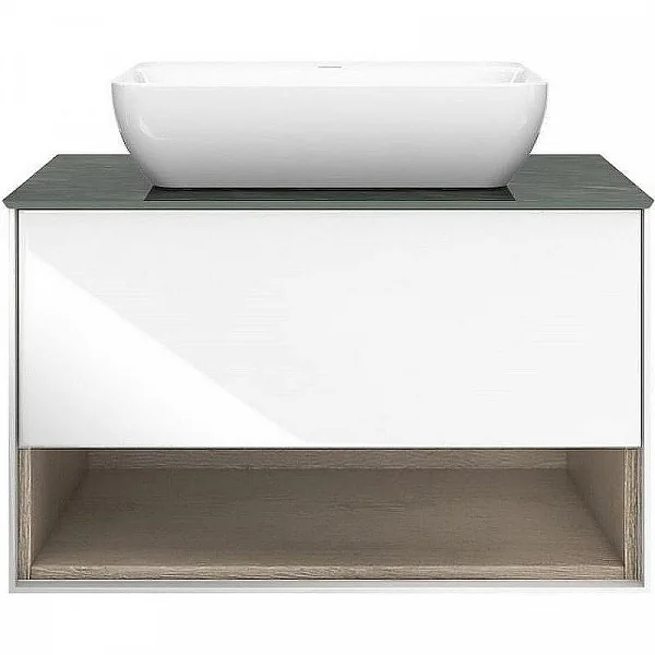 Kerama Marazzi PLB.M.80.1/WHT Тумба PLAZA Modern, подвесная 80 см, 1 выдвижной ящик и ниша, белый