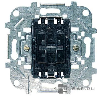 Abb NIE Механизм 2-клавишного выкл, 1-полюсного, 10А/250В