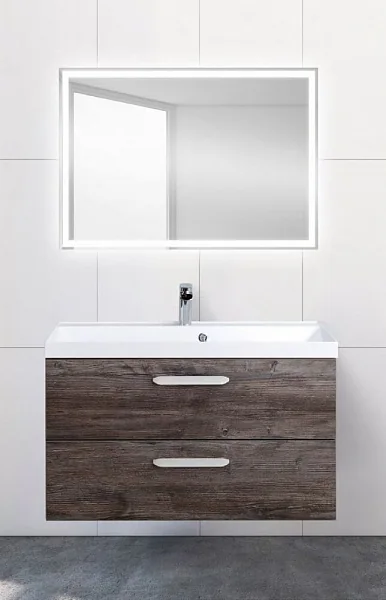 AURORA База под раковину подвесная с двумя выкатными ящиками, Pino Pasadena, 900x450x500 BelBagno
