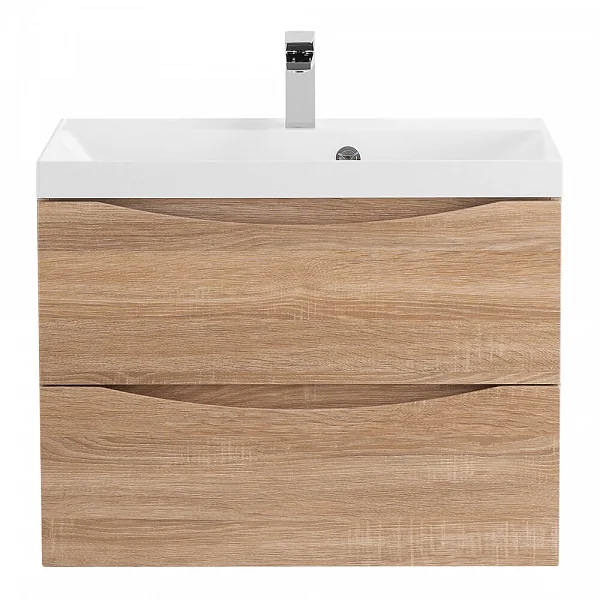 MARINO База под раковину подвесная с двумя выкатными ящиками, Rovere Bianco, 700x450x500, MARINO-700