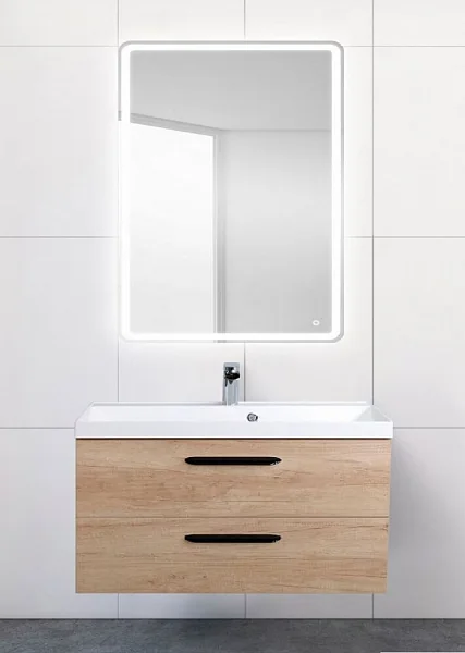 AURORA База под раковину подвесная с 2 выкатными ящ, Rovere Nebrasca Nature, 900x450x500 BelBagno