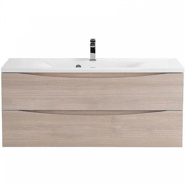 MARINO База под раковину подвесная с двумя выкатными ящиками, Rovere Grigio, 1100x450x500, MARINO-11