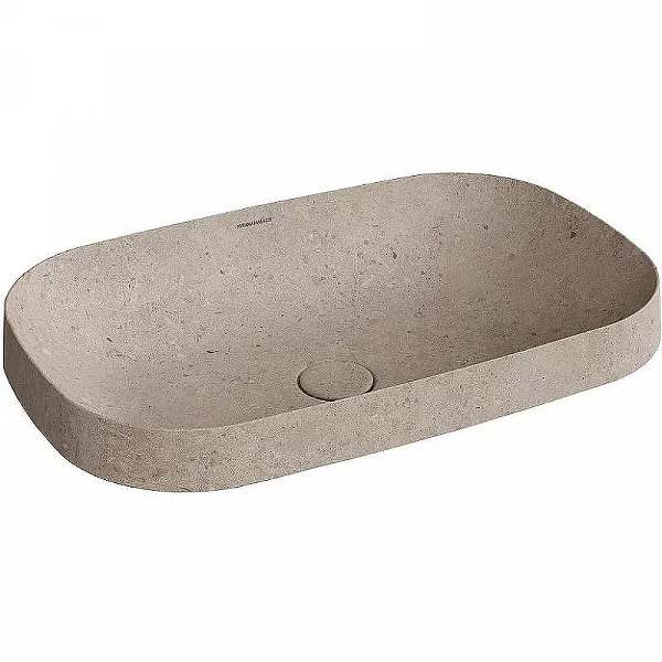 Kerama Marazzi MA.wbi.65/STB Раковина MAGICA встраиваемая сверху 65 с донным клапаном, бежевый камен
