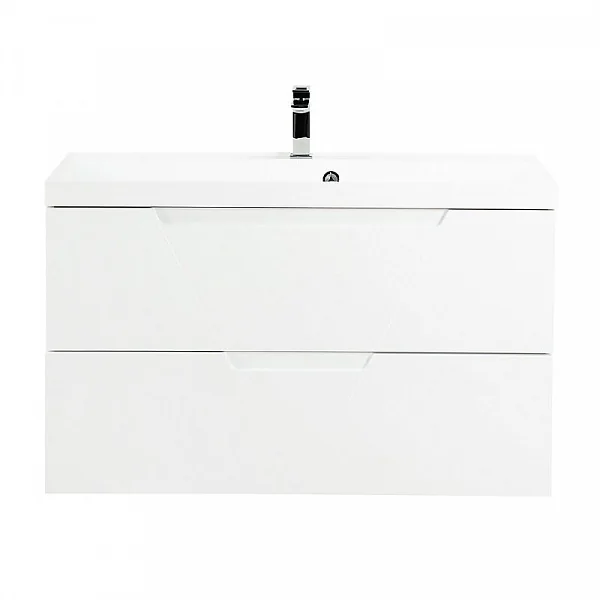VITTORIA База под раковину подвесная с 2 выкатными ящиками, Bianco Opaco, 1000x450x570, VITTORIA-100