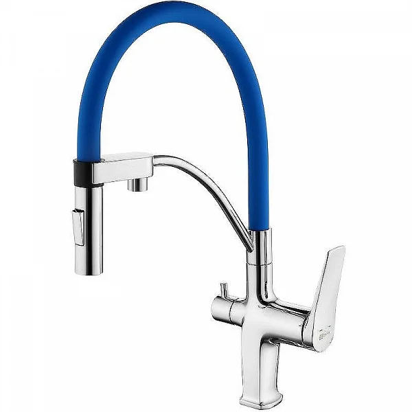 Смеситель Lemark Comfort LM3074C-Blue для кухни  с подключением к фильтру с питьевой водой