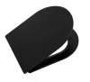 COLORATO Сиденье дюропласт, soft close, металлическое крепление, чёрное матовое, BB062SC-MB